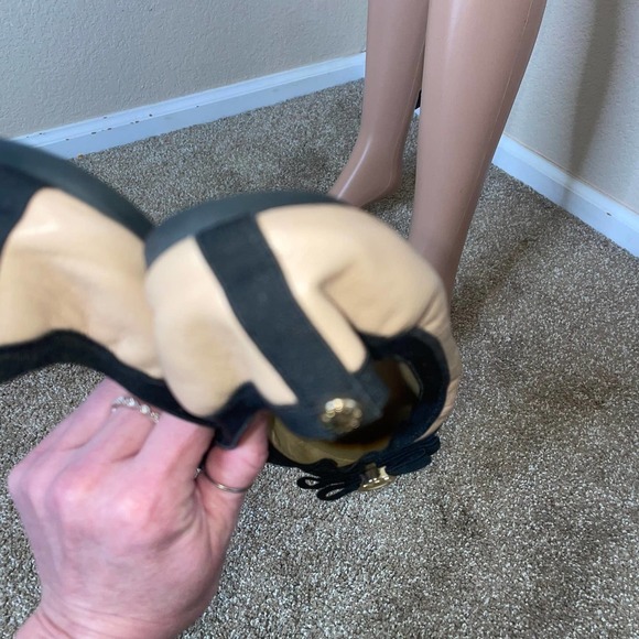 Michael Kors Dixie Nude Leather Bow Ballet Flats patent leather tan SZ 8.5 - Picture 8 of 8